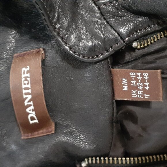 Manteau en cuir noir Danier - Picture 5 of 6